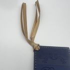 Custom Rectangle PU Leather Bookmarks Offset Printing Anti Rust Waterproof